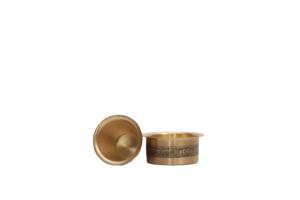 Traditional South Indian Pure Brass <b>Coffee</b> Dabara & Tumbler Set with Intricate Etched Design - Product Image 2