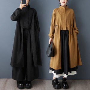 Novedad Primavera 2026: <span class=keywords><strong>Abrigo</strong></span> Largo Asimétrico para <span class=keywords><strong>Mujer</strong></span>, Talla Única, con Cordón Ajustable, Cierre Frontal con Cremallera, Estilo Holgado, Minimalista, Casual para Uso Diario - Product Image 2