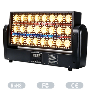 Système d'éclairage de scène à LED RGBW 4-en-1 à tête mobile, 24 pièces, avec effets stroboscopiques, DMX512, intensité réglable, pour spectacles, fêtes, mariages, clubs - Product Image 1