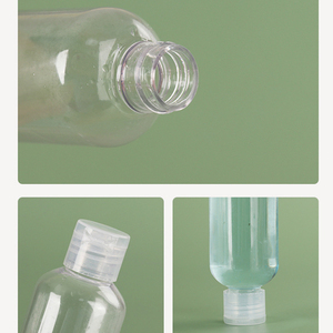 Pet trong suốt rỗng nhựa Refillable Lotion chai dầu gội đầu với Flip Top cap - Product Image 4