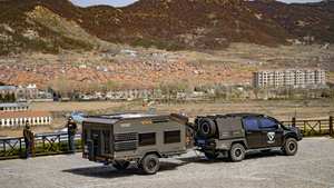 Conquer Falcon, Remolques de Viaje Ligeros Multifuncionales para RV, <span class=keywords><strong>Mini</strong></span> Casas Móviles, Autocaravanas, Caravanas, Equipo de Camping para RV de Aluminio de Fábrica - Product Image 4