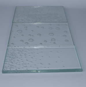 Modern Rectangular Figured Glass Panel Wall Mount Decoration High Light Transmittance Solid Structure - Product Image 4