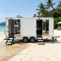 Remorque Sanitaire Portable avec Toilettes Mobiles Séparées par Genre, Climatisation et Urinoirs pour Concerts en Plein Air, Expositions et Grandes Événements de Mariage