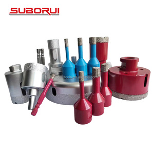 SUBORUI M14 Jeu de forets <span class=keywords><strong>diamant</strong></span>és à filetage sec <span class=keywords><strong>5mm</strong></span> 6mm OEM pour carreaux de verre brasés sous vide - Product Image 2