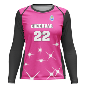 Vochtafvoerende Damesvolleybalkleding Volleybaltop Met Lange Mouwen En Ontwerp Met Ronde Hals - Product Image 3