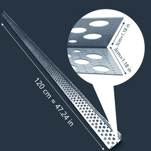 Découvrez le profilé d'angle galvanisé au zinc, anti-corrosion et haute résistance, pour cloisons sèches - Product Image 5