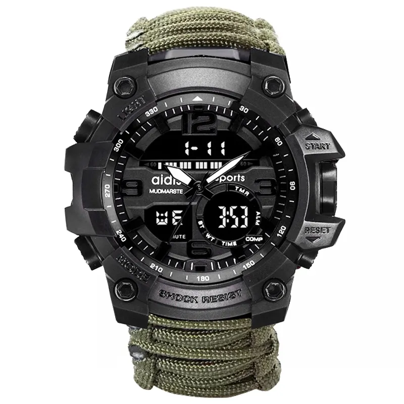 Outdoor watch multi-function compass digital sports watch