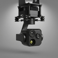 Caméra de tourelle EO/IR stabilisée sur 3 axes TZ130TB, triple capteur, zoom 30x, télémètre laser 3 km, caméra gimbal pour drone