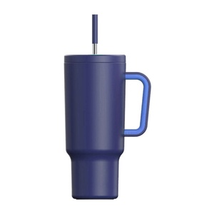 Big Capacity 40oz Leak Proof Tumbler with Handle and Straw Lid Vaccum Insulated Stainless Steel <b>Mug</b> - Product Image 3