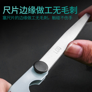 Stainless Steel Feeler <b>Gauge</b> 0.02-1.0mm High Accuracy Multi-range Valve Adjustment Tool - Product Image 4