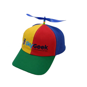 Cappello Con Eliche Divertente - Per Feste, Adulti E Bambini, Regolabile, Arcobaleno