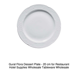 จานของหวาน Gural Flora - ขนาด 20 ซม. สำหรับร้านอาหาร โรงแรม ขายส่งอุปกรณ์บนโต๊ะอาหาร - Product Image 2