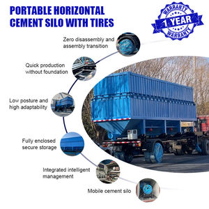Silo à ciment mobile modulaire portable COREY de 50/100/150/200/300/400/500 tonnes, silo à ciment horizontal de grande capacité - Product Image 4