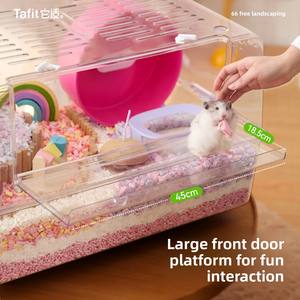 Tafit 66cm Transparent Acrylique <span class=keywords><strong>Hamster</strong></span> Cage pour Nain <span class=keywords><strong>Hamster</strong></span> Syrien <span class=keywords><strong>Hamster</strong></span> Gerbilles <span class=keywords><strong>Hamster</strong></span> Maison Petit Pet Fournitures - Product Image 2