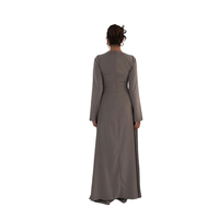 Lignes Clothing Manufacturers OEM/ODM Vente en gros Ensemble haut et pantalon deux pièces de luxe pour femmes musulmanes, style EID, en crêpe et mousseline entièrement doublé