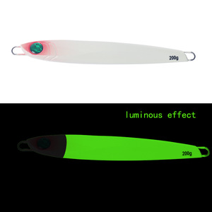 Señuelo de Pesca de Acción Lenta de 200g, Metálico, para Pesca en Alta Mar de Atún y Mero Rojo - Product Image 2
