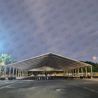 Tente de réception en aluminium pour salon professionnel, tente à toit courbé, tente de réception pour salle de banquet