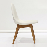 Chaise longue moderne en bois de frêne, rembourrée en tissu, siège en mousse haute densité, fauteuil inclinable relaxant pour salon et chambre à coucher