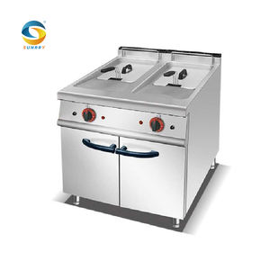 Freidora de comida rápida grande de acero inoxidable, freidora de grasa para pollo frito - Product Image 1