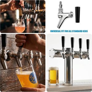 <span class=keywords><strong>Grifo</strong></span> dispensador de <span class=keywords><strong>cerveza</strong></span> de acero inoxidable 304 de grado comercial, compatible con torres y grifos de <span class=keywords><strong>cerveza</strong></span> americanos para elaboración casera - Product Image 1