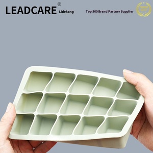 แม่พิมพ์น้ำแข็งซิลิโคนพร้อมฝาปิดแบบง่ายต่อการถอดกล่องน้ำแข็งแช่แข็งและไอศครีมในครัวเรือนสำหรับการจัดเก็บ - Product Image 4