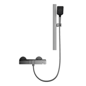 Shower Set Linear Brushed Finish Thermostatic For Home And Hotel Bathrooms Wholesale - Product Image 1