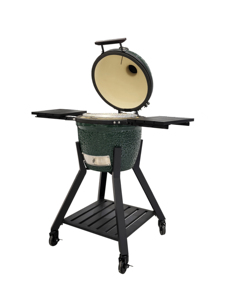 Barbecue fumoir Royal <span class=keywords><strong>Kamado</strong></span> MK16 Pro moderne en céramique, forme d'œuf, vert foncé brillant, pour le camping et l'extérieur - Product Image 6