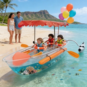 Tabla de Paddle Surf Inflable de Alta Calidad con Parasol para Campamentos Familiares en Ríos - Product Image 2