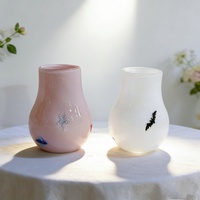 Mini-vases en verre de luxe, bouteilles en verre coloré, accessoires de décoration pour la maison, bureau, fête, Noël, mariage, table moderne