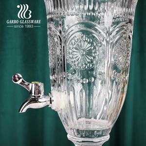 เครื่องจ่ายแก้ว2L ใสทรงดอกทานตะวันเครื่องจ่ายเครื่องดื่มและน้ำผลไม้ปราศจากการรั่วซึมขนาด2000มล. สำหรับเก็บอาหารและใช้ในบ้าน - Product Image 4