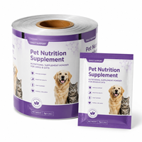 Film d'emballage laminé haute barrière imprimé sur mesure pour sachets de poudre de compléments nutritionnels pour chiens et chats