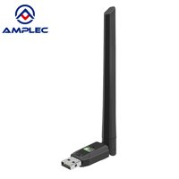 Adaptor Kombo 2-In-1 WiFi 5 AC650 + Adaptor USB BT PC Desktop Eksternal 2.4G/5GHz Jaringan Nirkabel Dual Band BT 5.3 Windows 10/11