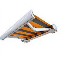 Auvent rétractable extérieur de grande taille OEM, auvent pour fenêtres extérieures, auvent de terrasse motorisé à cassette complète