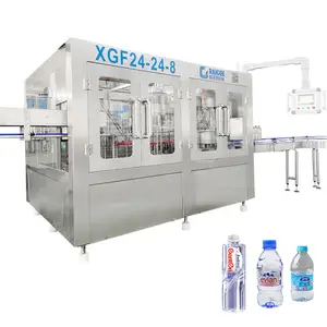 Automatic 3 in 1 water bottle filling capping machine rotary drinking water bottling manufacturing machine