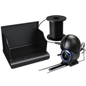 Caméra de pêche <span class=keywords><strong>sous</strong></span>-marine sans fil HD 1080P IP68 avec écran LCD 4,3 pouces, câble de 20 m, grand angle de 195°, vision nocturne, détecteur de poissons portable, batterie 5000 mAh - Product Image 1