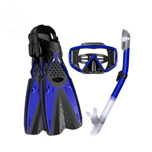 HhaoSport - Juego de Máscara de Buceo con Aletas y Snorkel para Natación y Buceo, Color Azul, Tallas S, M, L, XL - Product Image 3