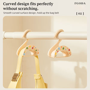 Usine brevetée foulard en soie arc de cravate suspendu sac en plastique sans couture étagère pour garde-robe stockage vague Point sac crochet pour balcon - Product Image 4