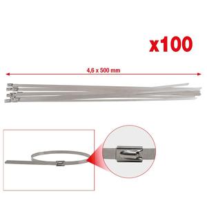 KS อุปกรณ์สแตนเลสสายรัดบอลล็อค, 4,6X500มม., 100ชิ้น - Product Image 3