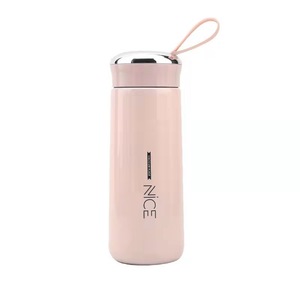 Nice Glass Water Bottle Double Wall With Carrying Rope Eco Friendly Business <b>Gift</b> Promotional Drinkware - Product Image 2