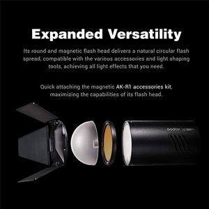 <span class=keywords><strong>Godox</strong></span> <span class=keywords><strong>AD100pro</strong></span> 100Ws 2.4G TTL photographie Flash stroboscopique 1/8000 HSS poche Flash lumière avec batterie au Lithium 2600mAh - Product Image 3