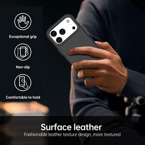 Étuis de protection de luxe pour téléphone portable pour 17 Pro Max 16 15 en cuir PU, métal, antichoc, étanche - Product Image 4
