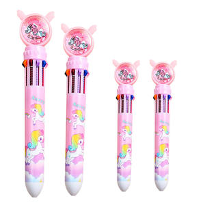 Bolígrafo de Plástico con Lentejuelas 10 en 1, Multicolor, con Logotipo Personalizado, para Oficina y Material Escolar, Venta al Por Mayor - Product Image 1