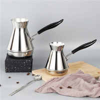 Pot à café turc en acier inoxydable, pot à sauce à la crème, pot à café turc, poignée durable, outils à café et à thé, normal