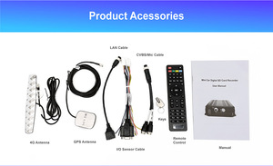 विश्वसनीय वाहन सुरक्षा के लिए दोहरी भंडारण एच डी/एसएसडी 1080 पी ड्राइवर निगरानी मल्टी-नेटवर्क जीपीएस/4 जी/5 जी/वाईफाई के साथ - Product Image 3