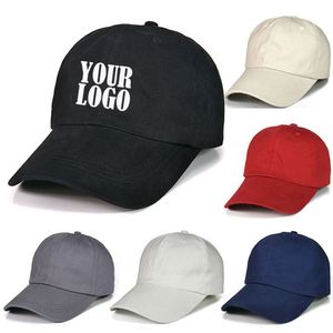 Casquette de baseball en coton de haute qualité avec logo personnalisé en broderie 3D en relief - Product Image 1