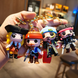 Nouveau Porte-clés Créatif <span class=keywords><strong>2024</strong></span> - Poupée <span class=keywords><strong>Pirate</strong></span> <span class=keywords><strong>des</strong></span> Caraïbes - Exquis Petit Pendentif - Anneau de Clé en Métal, PVC et Caoutchouc - Product Image 3