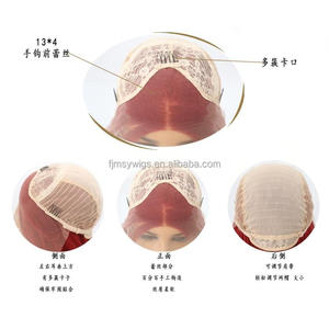 <span class=keywords><strong>Perruque</strong></span> <span class=keywords><strong>Lace</strong></span> Frontale Meilleure Vente Ondulée Colorée à Mèches <span class=keywords><strong>Perruque</strong></span> Synthétique pour Femme - Product Image 6