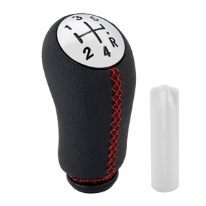 Poignée de levier de vitesse en cuir 5 vitesses pour Renault Clio III Megane, design ergonomique - Product Image 3