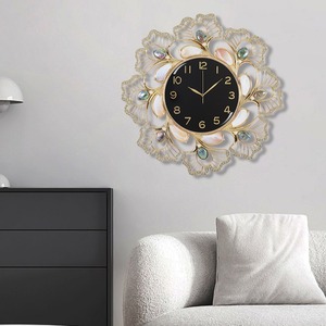 Decorative Wall <b>Clock</b> Round Silent <b>Battery</b> Powered For Living Room Bedroom Entryway Modern Creative Minimalist Home <b>Clock</b> - Product Image 2