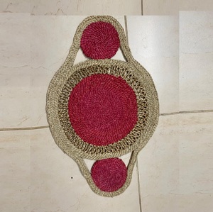 Chemin de table rustique long de taille personnalisée, couverture de table en jute bohème, chemin de table en jonc de mer tressé à la main naturel du Vietnam fabriqué en BD - Product Image 3